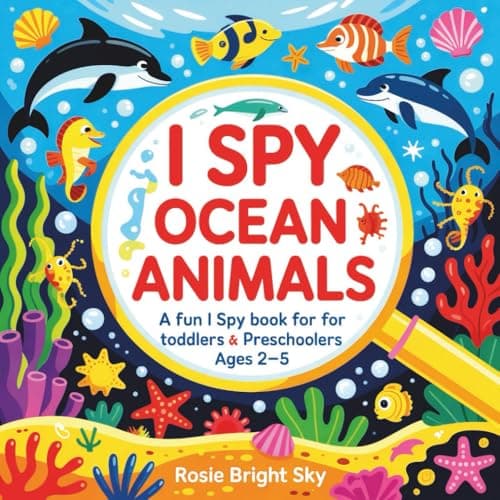 Cover of I Spy Ocean Animals: A Fun I Spy Book for Toddlers & Preschoolers Ages 2–5