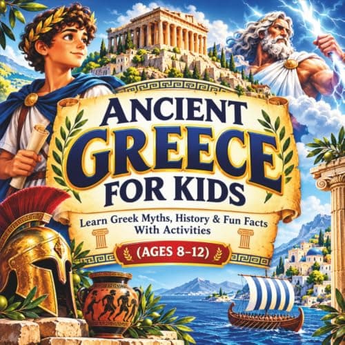 Cover of Ancient Greece for Kids: Learn Greek Myths, History & Fun Facts WithActivities (Ages 8–12)