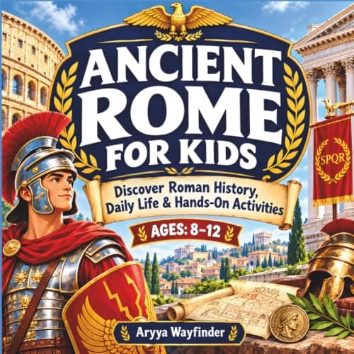 Cover of Ancient Rome for Kids: Discover Roman History, Daily Life & Hands-OnActivities (Ages 8–12) | Roman Civilization for Kids
