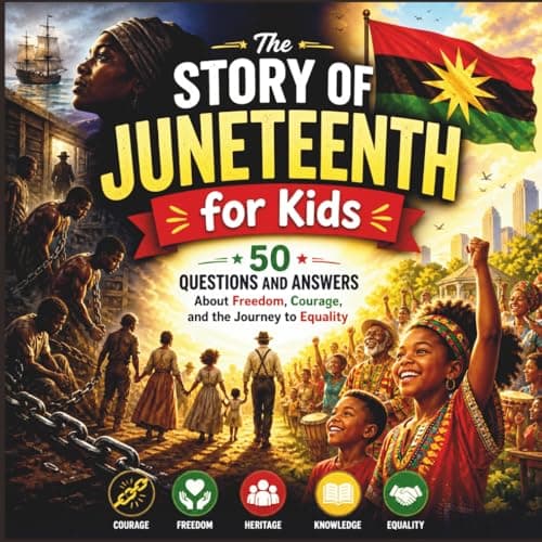 Cover of The Story of Juneteenth for Kids: 50 Questions and Answers About Freedom, Courage, and the Journey to Equality