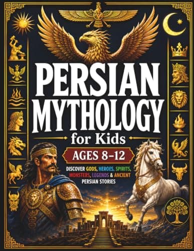 Cover of Persian Mythology for Kids Ages 8–12: Discover Gods, Heroes, Spirits,Monsters, Legends & Ancient Persian Stories